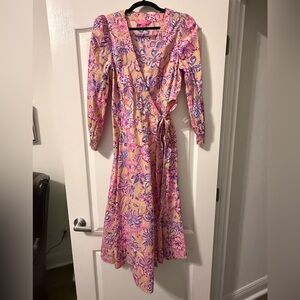 Lilly Pulitzer Shiela Midi Wrap Dress NWOT